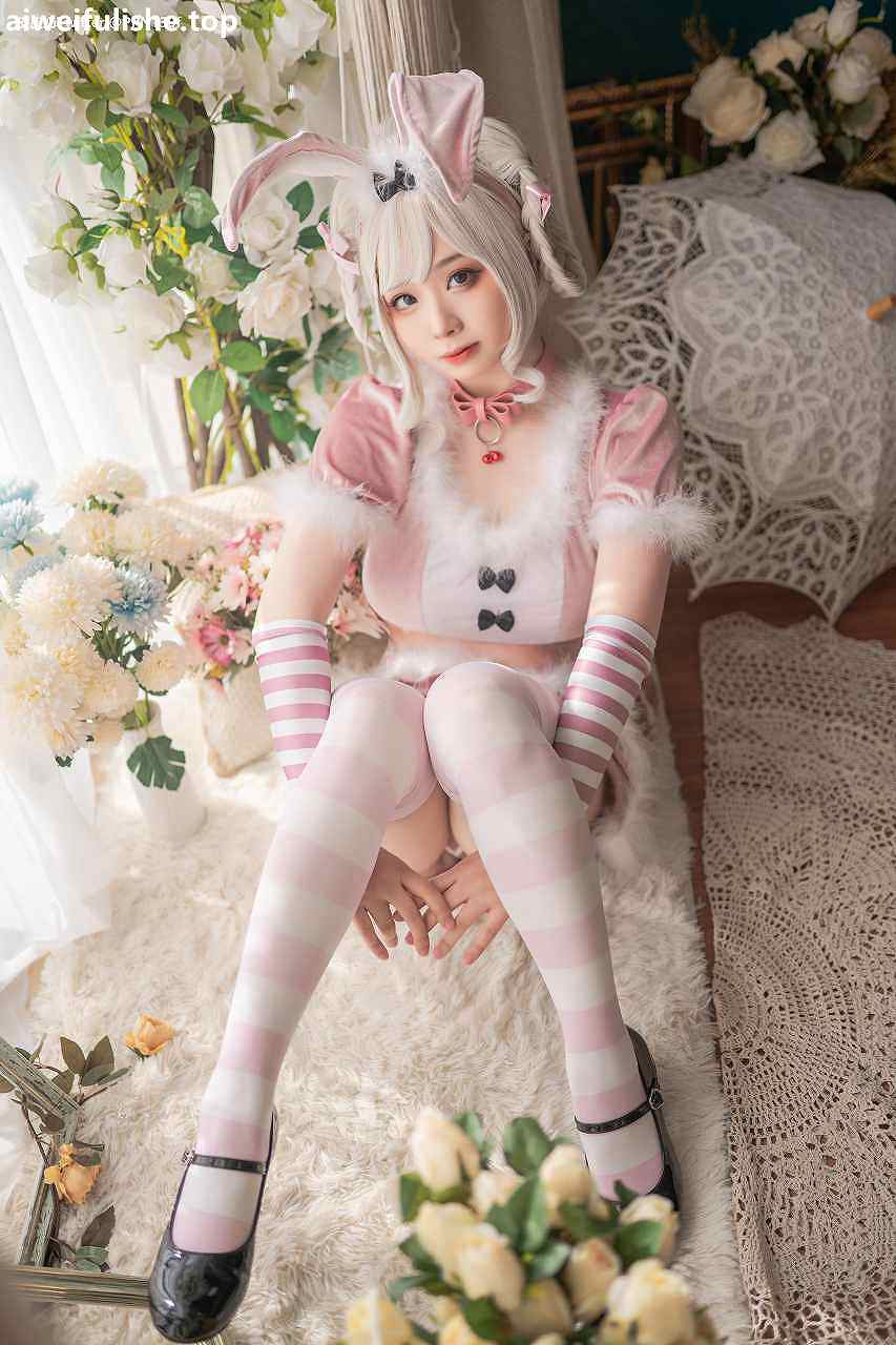 皮皮奶可可爱了啦-Vol.27 粉色兔兔 [71P-1.65GB] cosplay美女-第6张