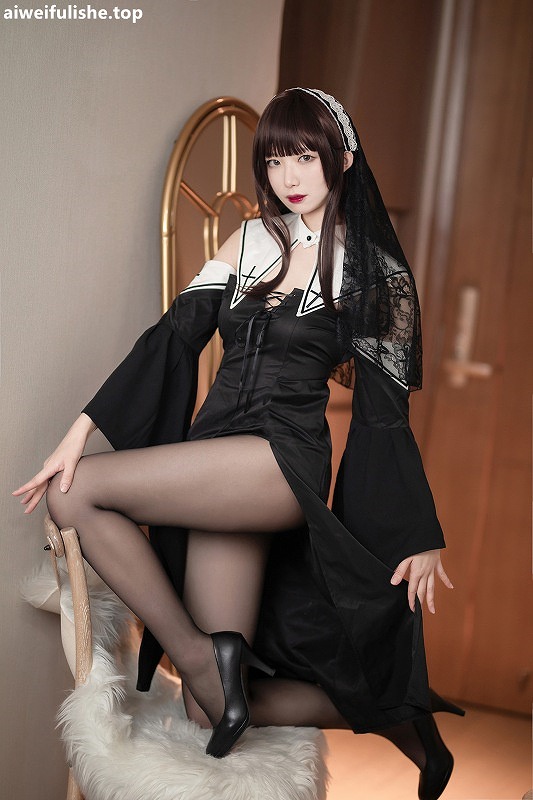 封疆疆v-黑色修女 [40P-512MB] 修女装-第6张