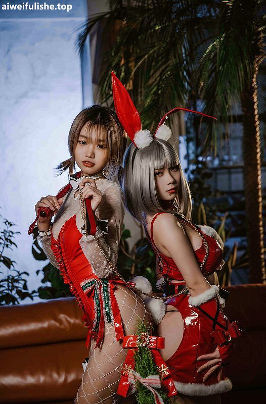 柒柒要乖哦-2021圣诞双兔[23p268M] 兔女郎-第6张
