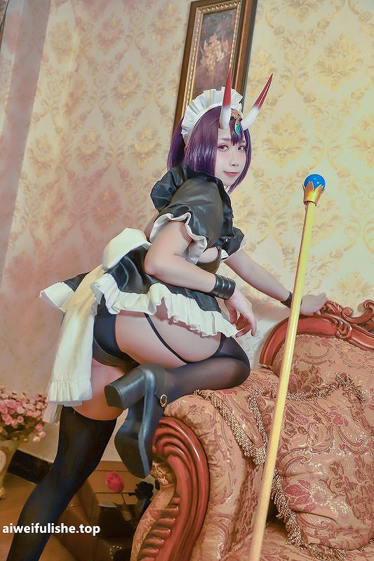 贞子蜜桃-酒吞童子 女仆 [20P-118MB] cosplay美女-第3张