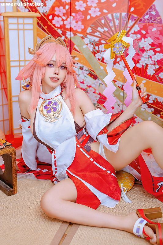 日本美女Byoru-Yae Miko x Raiden Shogun [95P-242MB] cosplay美女-第7张