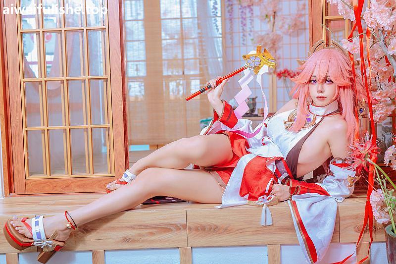 日本美女Byoru-Yae Miko x Raiden Shogun [95P-242MB] cosplay美女-第6张
