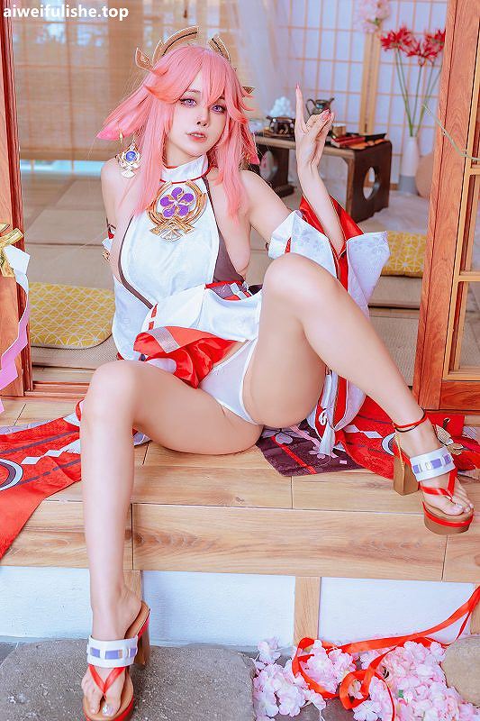 日本美女Byoru-Yae Miko x Raiden Shogun [95P-242MB] cosplay美女-第4张