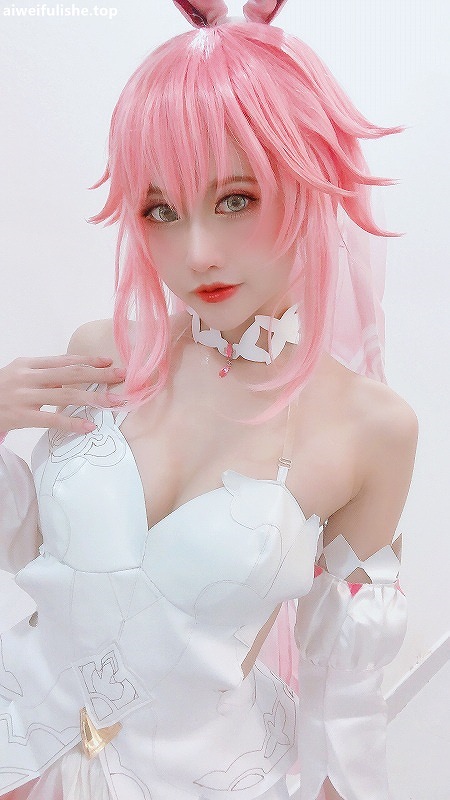 PingPing-Yae Sakura Wedding dress [13P1V-144MB] cosplay美女-第6张