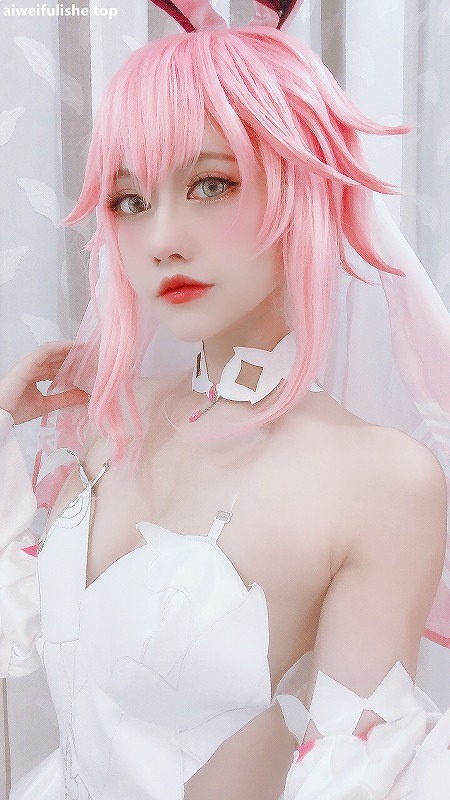 PingPing-Yae Sakura Wedding dress [13P1V-144MB] cosplay美女-第2张