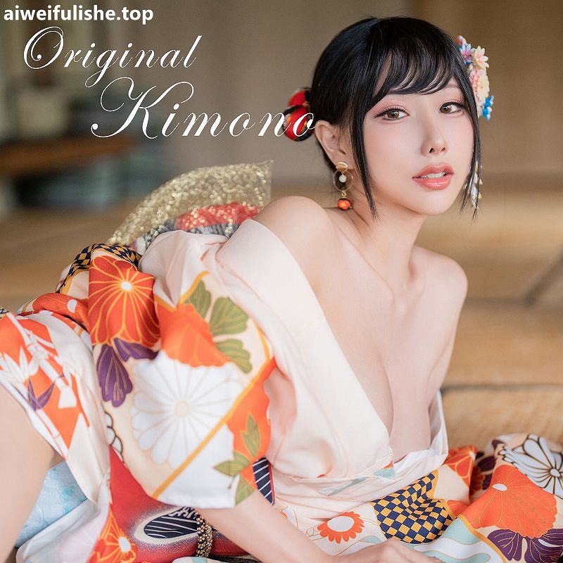 雨波_HaneAme-Flower Print Kimono Girl[46P-223MB] 丰满-第6张