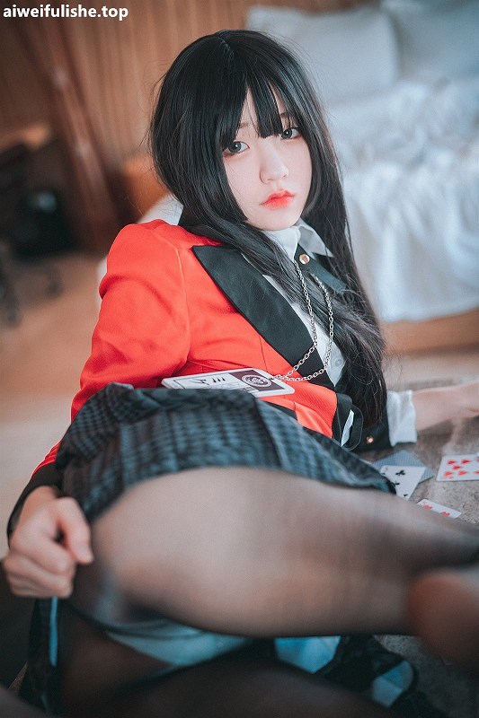 韩国美女Jenny [DJAWA] Gambling with Yumeko[29p41M] JK制服-第7张