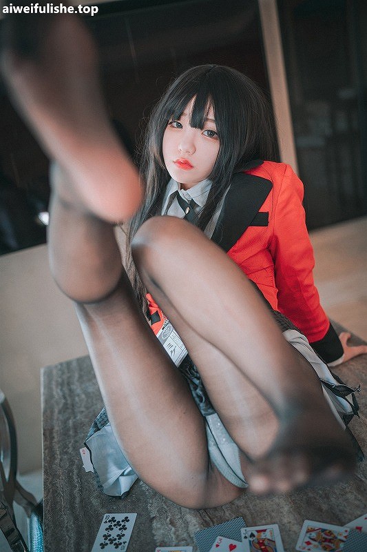 韩国美女Jenny [DJAWA] Gambling with Yumeko[29p41M] JK制服-第6张