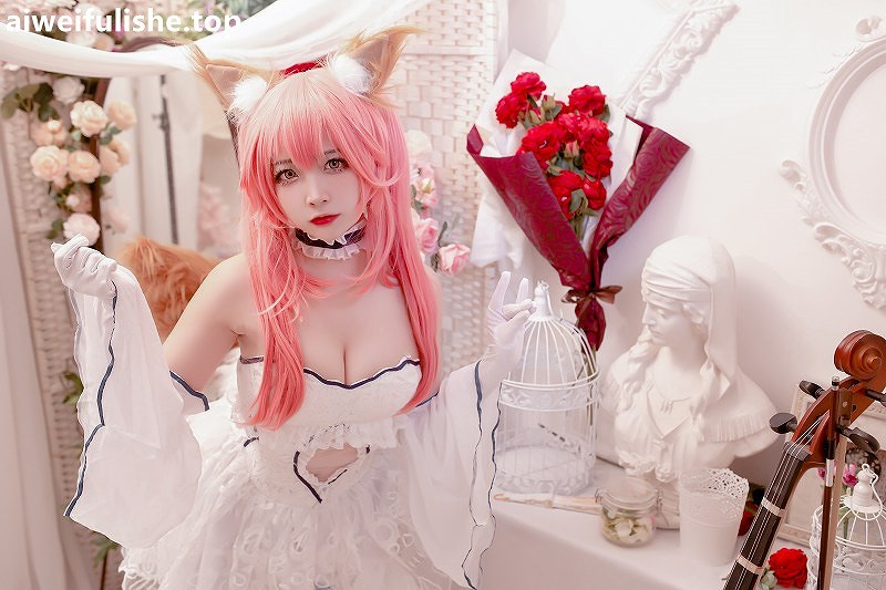 二佐Nisa-Fate玉藻前婚纱 [9P-128MB] Fate系列-第4张