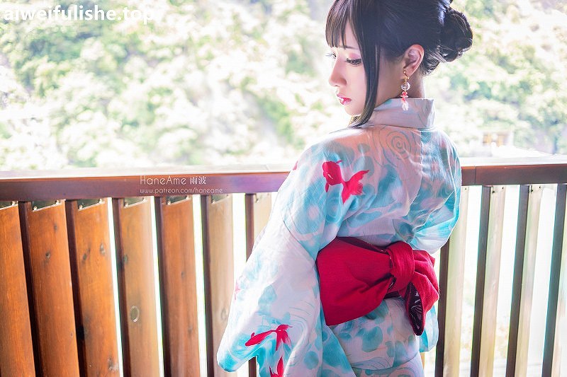 雨波_HaneAme-温泉写真[100p-146M] 和服-第6张