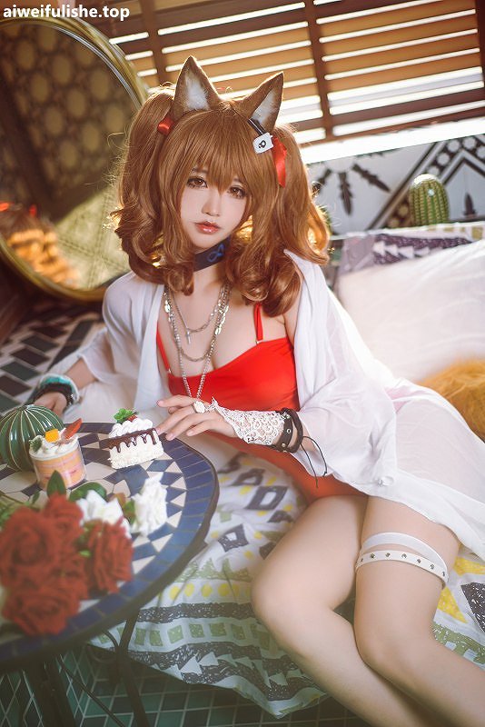 工藤新伍-安洁莉娜 夏卉泳装 (Angelina Arknights) [24P-382MB] 明日方舟-第7张