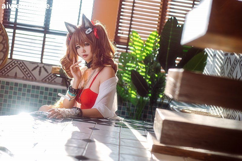 工藤新伍-安洁莉娜 夏卉泳装 (Angelina Arknights) [24P-382MB] 明日方舟-第3张