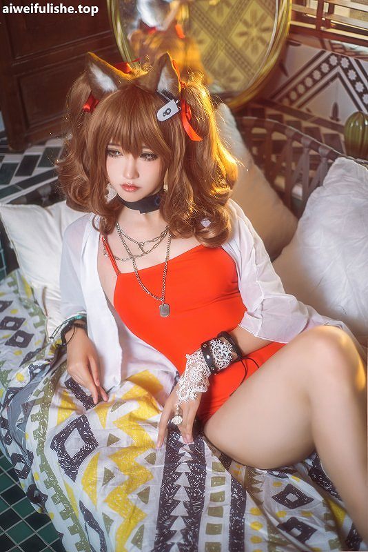 工藤新伍-安洁莉娜 夏卉泳装 (Angelina Arknights) [24P-382MB] 明日方舟-第2张