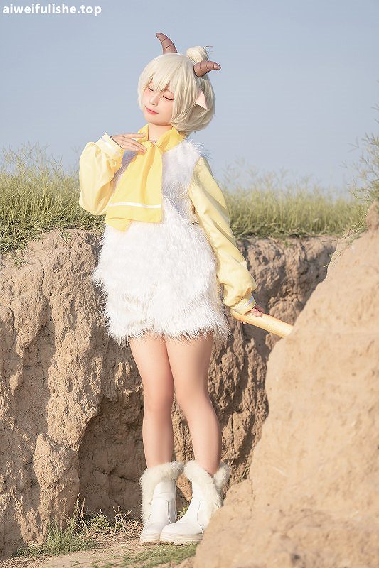 蠢沫沫-懒羊羊[20p153M] cosplay美女-第4张