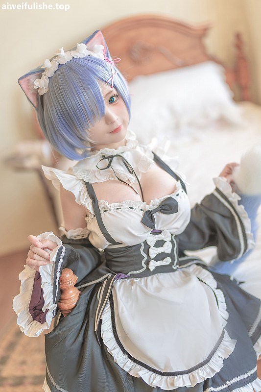 蠢沫沫-猫耳雷姆[33p311M] 女仆-第5张