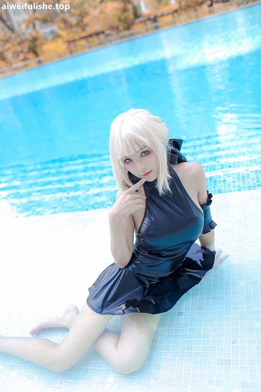 Kitkat Cosplay 9-Saber Alter Swim Suit [29P-42MB] Fate系列-第3张