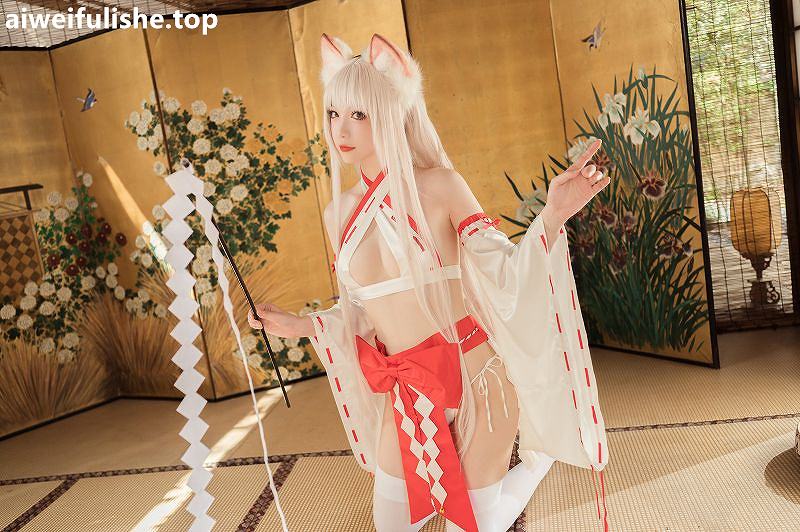 妖少-稻荷巫女[15p52M] cosplay美女-第5张