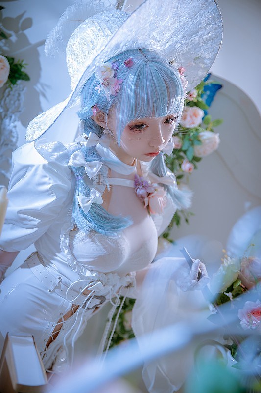小野寺地瓜-纯白魔女 [15P-105MB] cosplay美女-第2张