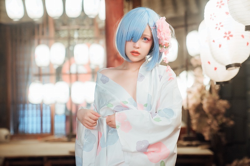 晕崽Zz-和服蕾姆 [46P1V-872MB] 和服-第2张