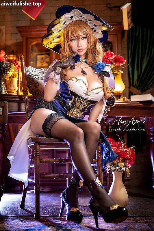 雨波_HaneAme-原神丽莎 性感内衣 [57P-130MB] 丰满-第4张