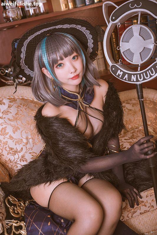 宫本桜-柴郡旗袍 音乐绚烂CaitSith [20P-410MB] 丰满-第6张