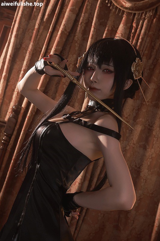 水淼Aqua-约尔 黑礼服 [65P-74MB] cosplay美女-第4张
