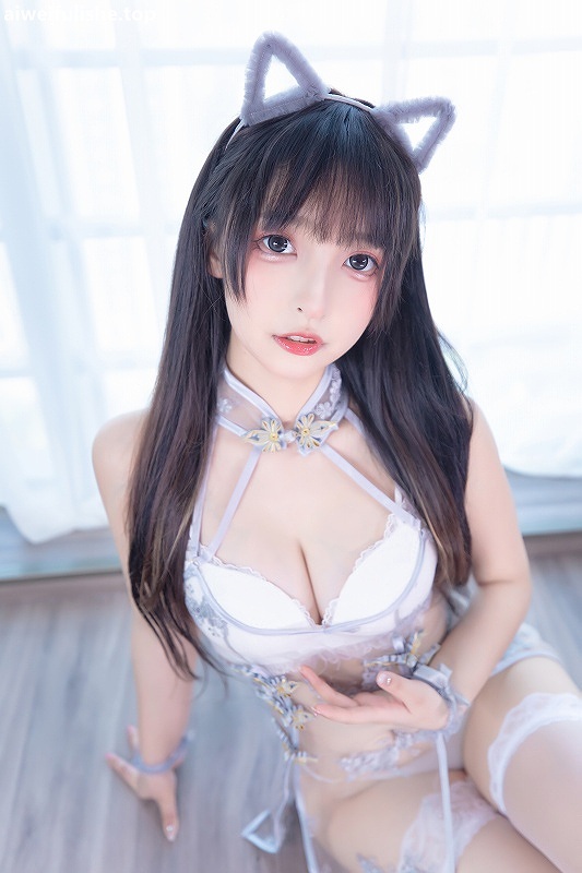 神楽坂真冬-羞涩喵喵 [75P-157MB] 白丝写真-第7张