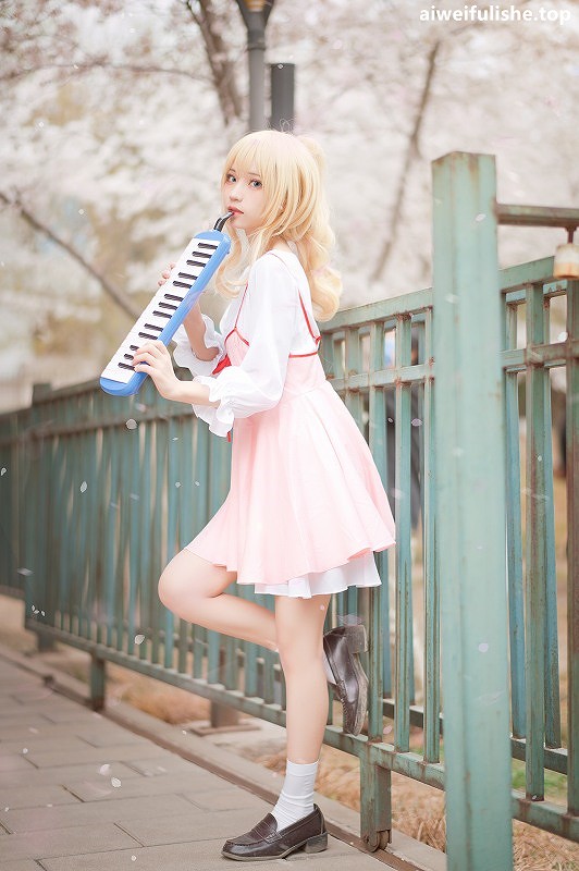 花柒Hana-宫园熏粉裙 [9P-87MB] cosplay美女-第2张