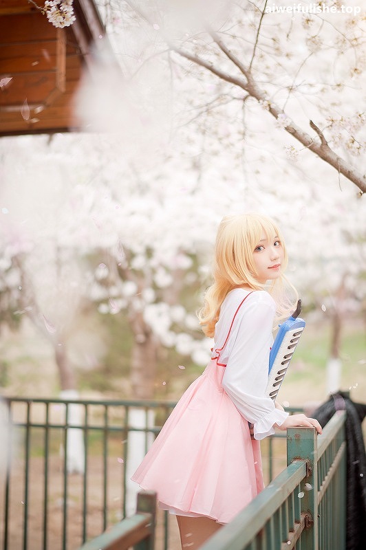 花柒Hana-宫园熏粉裙 [9P-87MB] cosplay美女-第3张