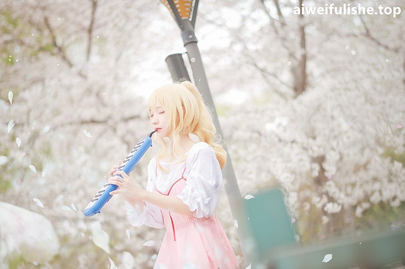 花柒Hana-宫园熏粉裙 [9P-87MB] cosplay美女-第4张