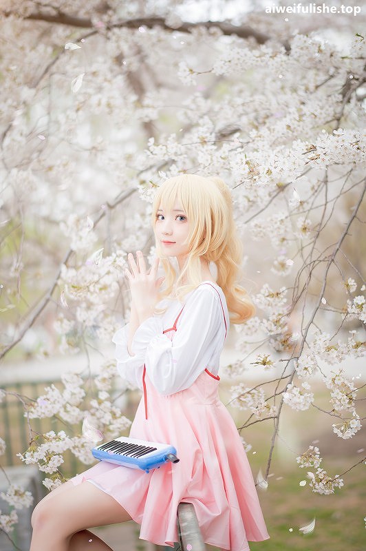 花柒Hana-宫园熏粉裙 [9P-87MB] cosplay美女-第5张