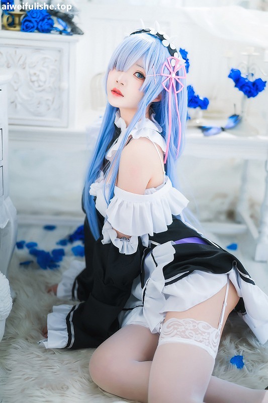 桜桃喵-长发蕾姆 [89P-1.33G] 清纯可爱-第7张