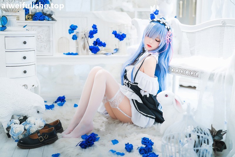 桜桃喵-长发蕾姆 [89P-1.33G] 清纯可爱-第8张