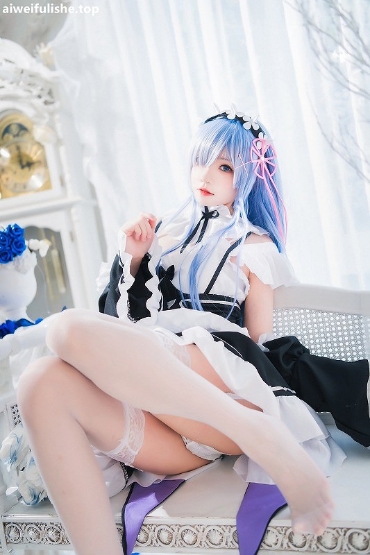 桜桃喵-长发蕾姆 [89P-1.33G] 清纯可爱-第6张