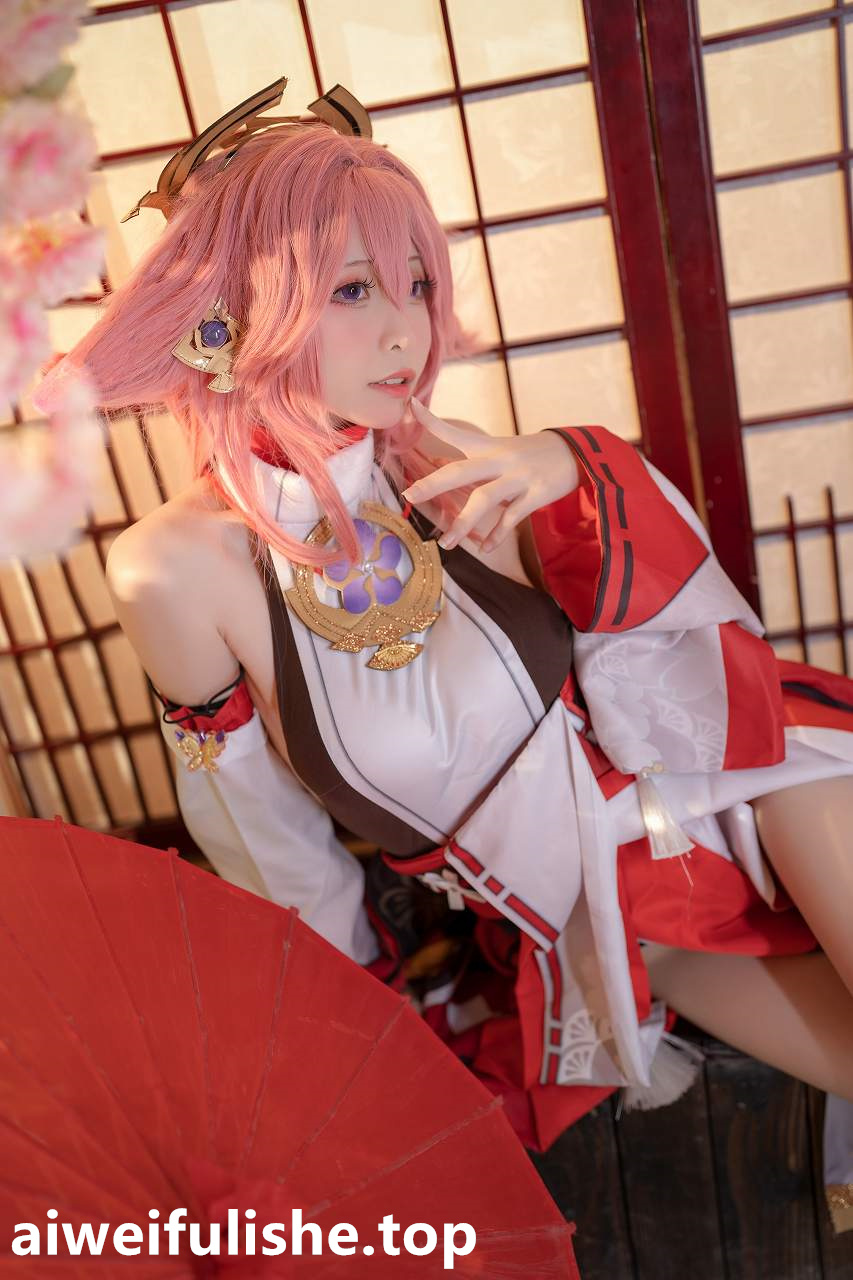 樱岛嗷 - 八重神子 [20P-273MB] cosplay美女-第6张