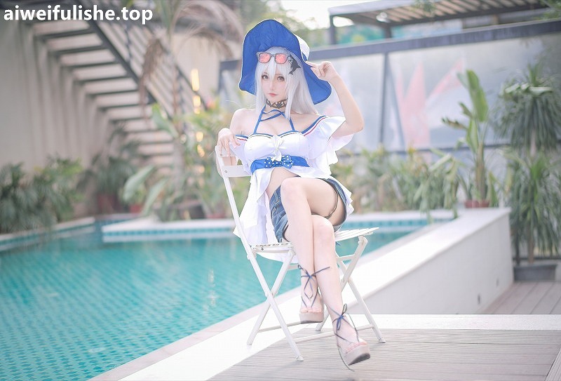 花柒Hana-斯卡蒂泳装[17p38M] 明日方舟-第4张