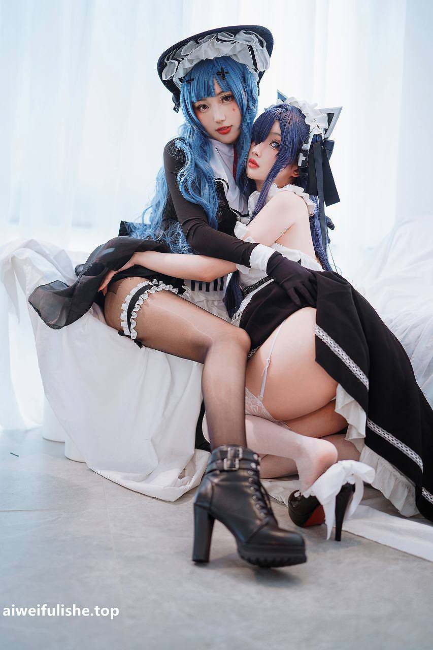 rioko凉凉子-奥古斯特 女仆装 [40P2V-652MB] cosplay美女-第2张