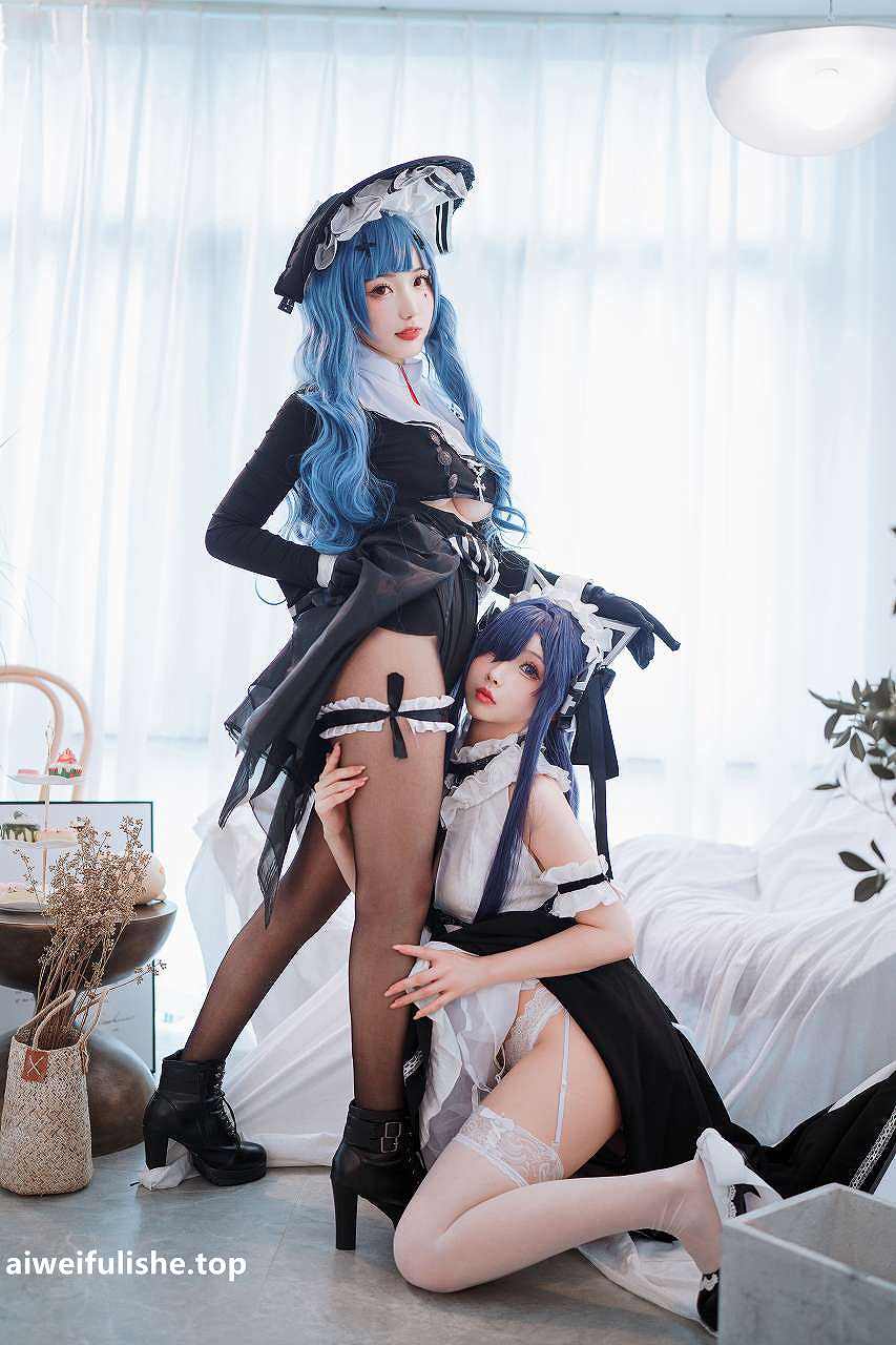 rioko凉凉子-奥古斯特 女仆装 [40P2V-652MB] cosplay美女-第3张
