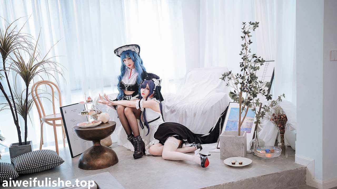 rioko凉凉子-奥古斯特 女仆装 [40P2V-652MB] cosplay美女-第4张