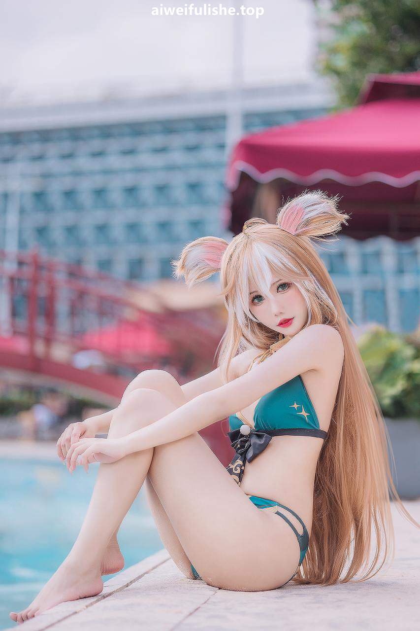 仙女月-泽月希娜小姐泳装 [15p271M] cosplay美女-第5张