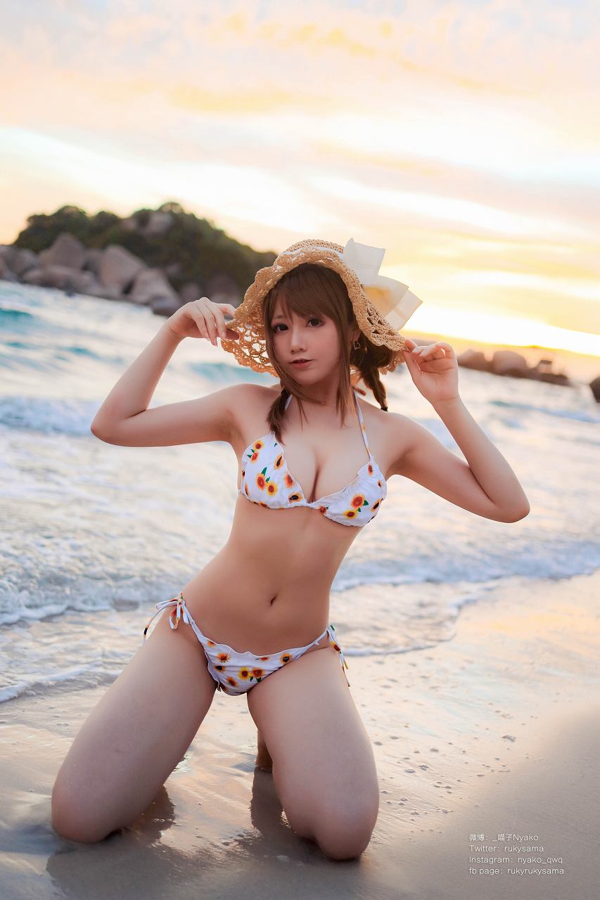 Nyako喵子-向日葵比基尼 [66P-1V 150MB] 巨乳-第2张