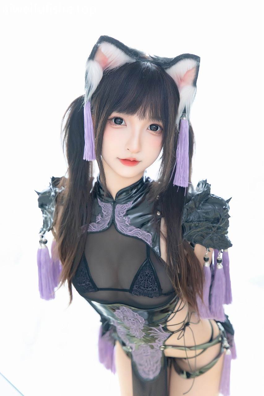 神楽坂真冬-旗袍猫女 [75P2V-222MB] cosplay美女-第5张
