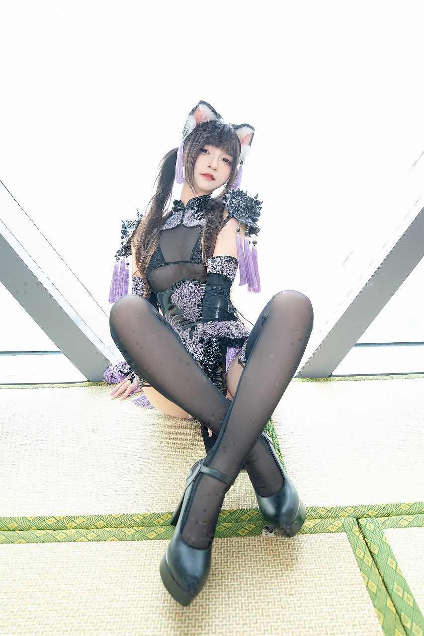 神楽坂真冬-旗袍猫女 [75P2V-222MB] cosplay美女-第4张