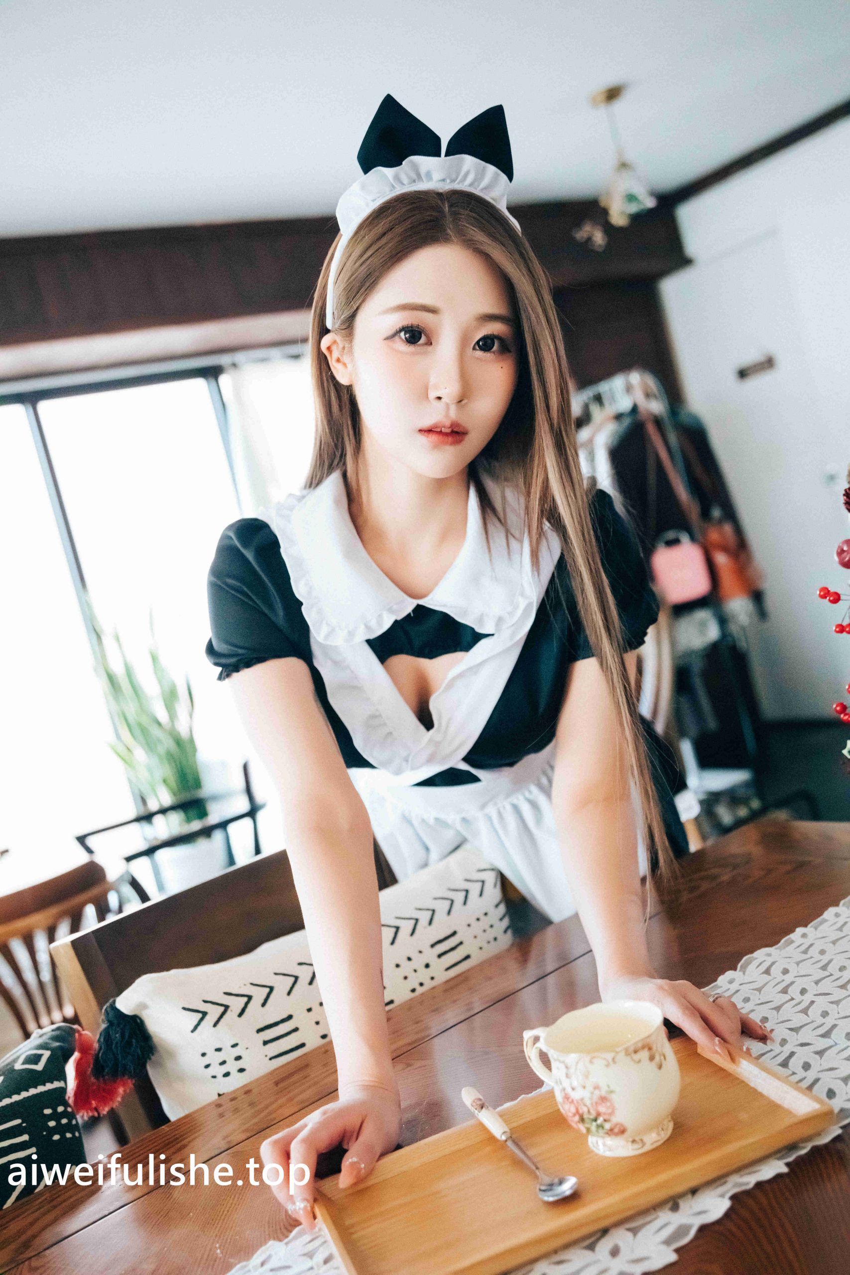 韩国美女Bomi (보미)-[Loozy] Maid Cafe (+S.Ver) [83P-1.61GB] 女仆-第6张