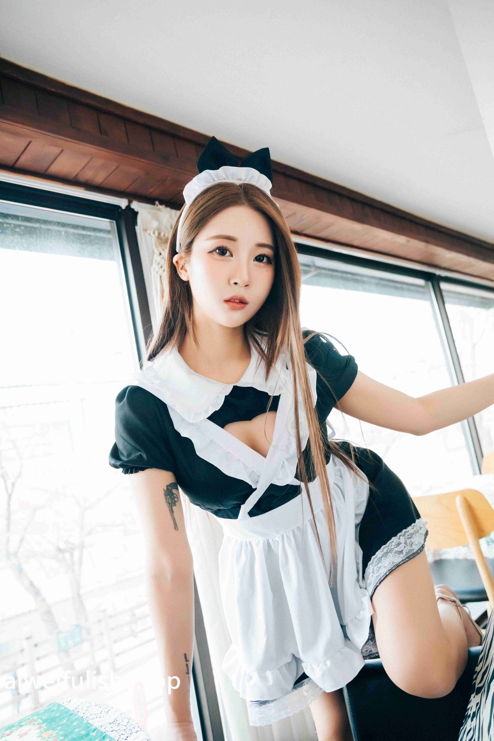 韩国美女Bomi (보미)-[Loozy] Maid Cafe (+S.Ver) [83P-1.61GB] 女仆-第6张