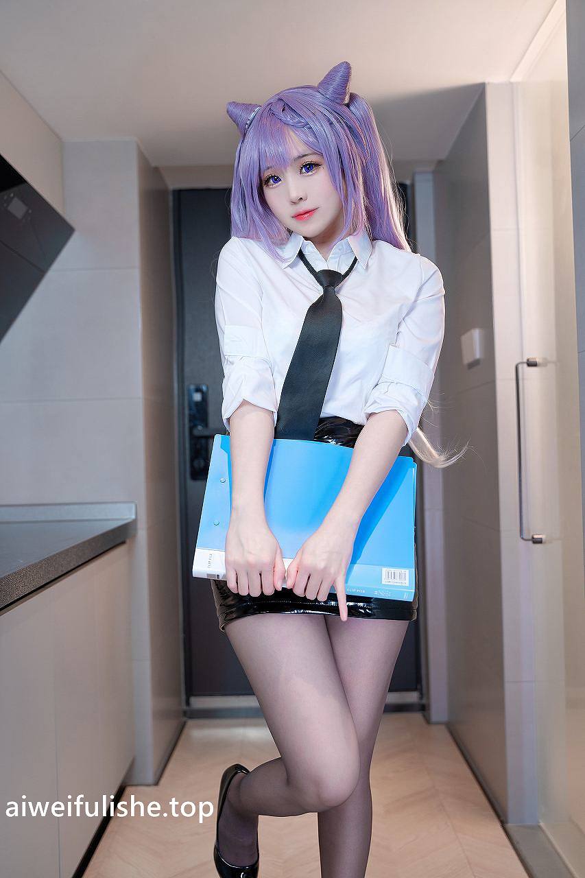 miko酱ww-刻晴 [36P-117M] OL制服-第3张