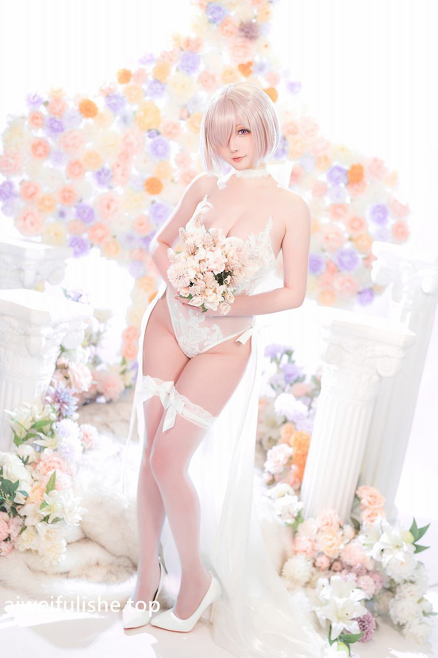 星之迟迟-3月计划C FGO 玛修婚纱 [78P1V-423MB] Fate系列-第4张