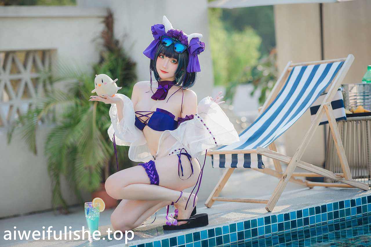 瓜希酱-柴郡泳装 [32P-103MB] 清纯可爱-第5张