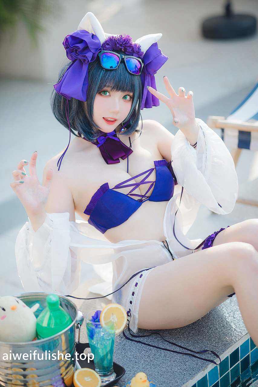 瓜希酱-柴郡泳装 [32P-103MB] 清纯可爱-第6张