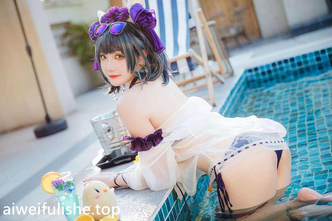 瓜希酱-柴郡泳装 [32P-103MB] 清纯可爱-第1张